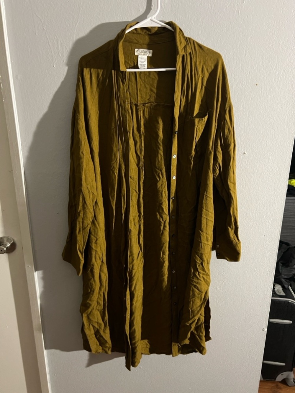 l*space Mustard Button-Up Tunic